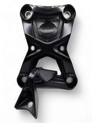 Polaris Turbo R Radius Rod Plate - Rear - Elektric Off Road - Billet Anodized - Black - `22-`25